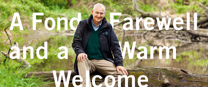 a man holding a sign