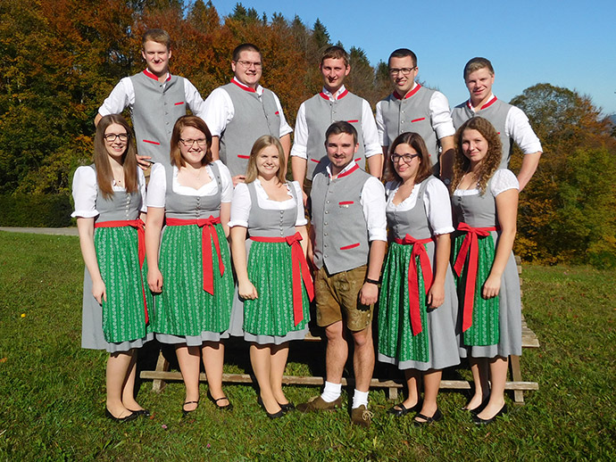 a group of people posing for a photo