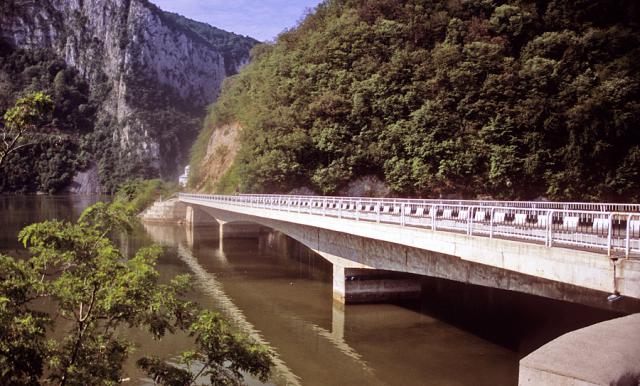 a bridge over a river