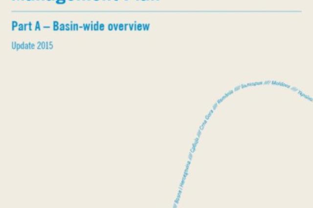 Cover Image of a report with the title 'The Danube River Basin Disctrict management Plan'